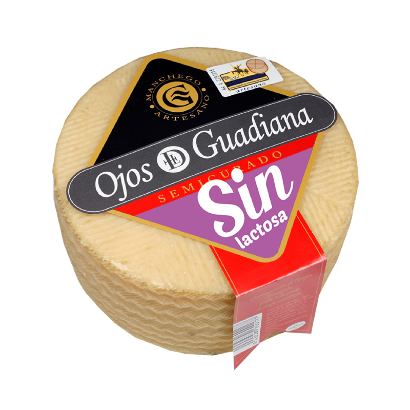 Queso OJOS del GUADIANA Manchego Semicurado SIN LACTOSA