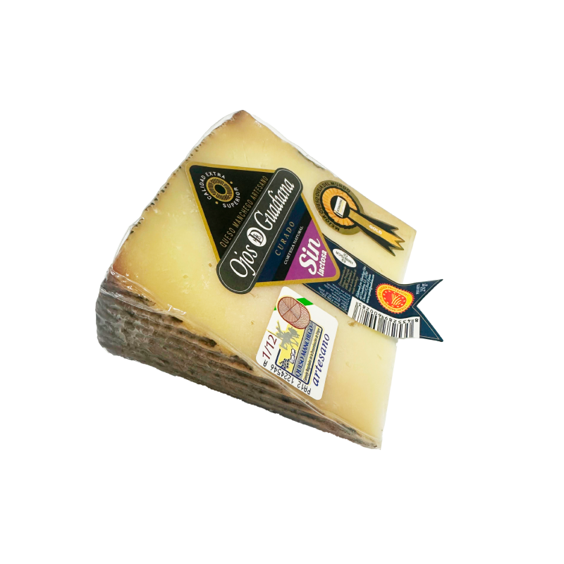 Queso OJOS del GUADIANA Manchego curado SIN LACTOSA