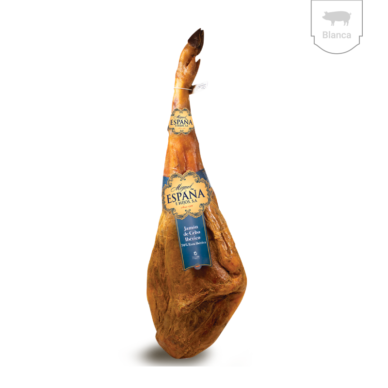 Jamón de Cebo Ibérico 50% Raza Ibérica 7,5 Kg aprox.