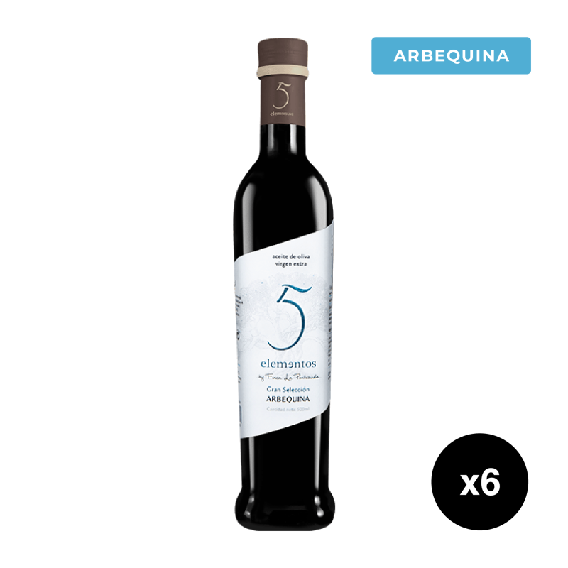 AOVE 5 Elementos Gran Selección Arbequina 6x500ml