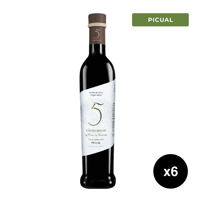 AOVE 5 Elementos Gran Selección Picual 6x500ml