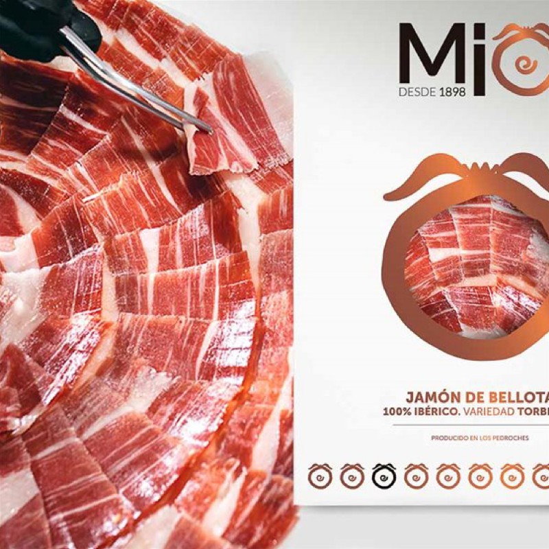 Jamón entero loncheado de Bellota 100% Ibérico MÍO con D.O. Los Pedroches