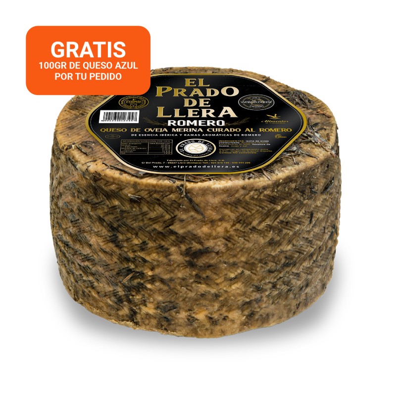 Queso de Oveja Merina Curado al ROMERO. 3kg Entero