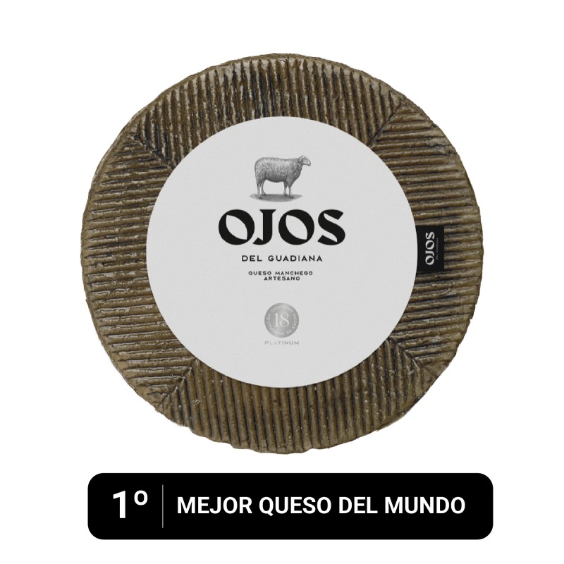 Queso Entero Manchego Platinum 18 meses El Mejor Queso del Mundo 2025