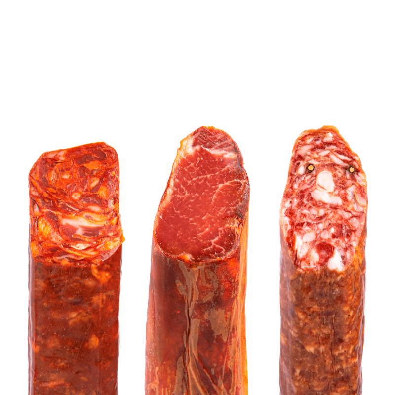 Pack "Trio Ibérico" Lomo Ibérico + Chorizo Ibérico + Salchichón Ibérico 2Kg